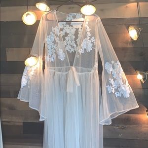 Beautiful sheer BOHO kimono dress